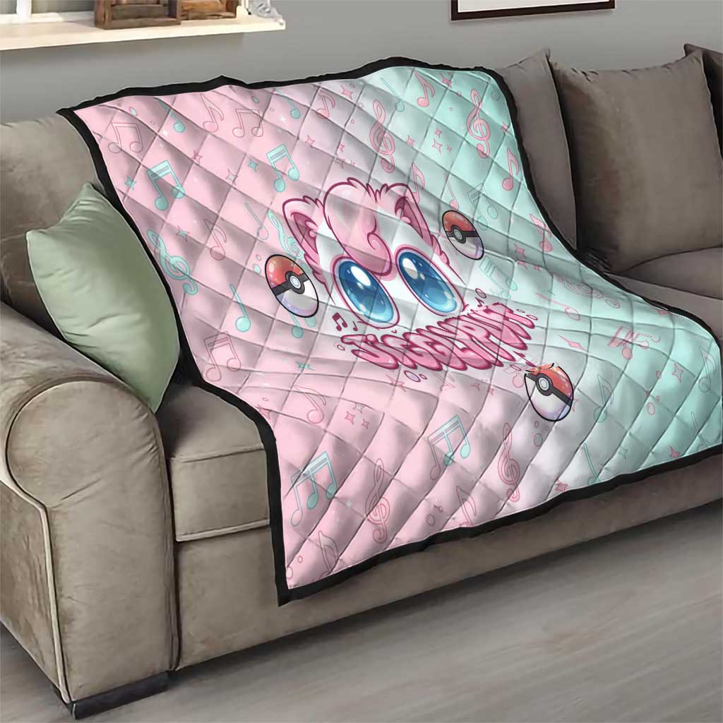 Jigglypuff Quilt Pastel Melody Pop Art