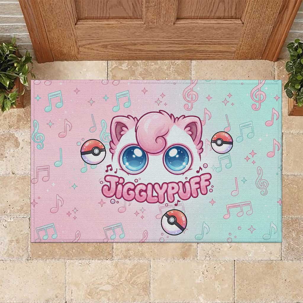 Jigglypuff Rubber Doormat Pastel Melody Pop Art