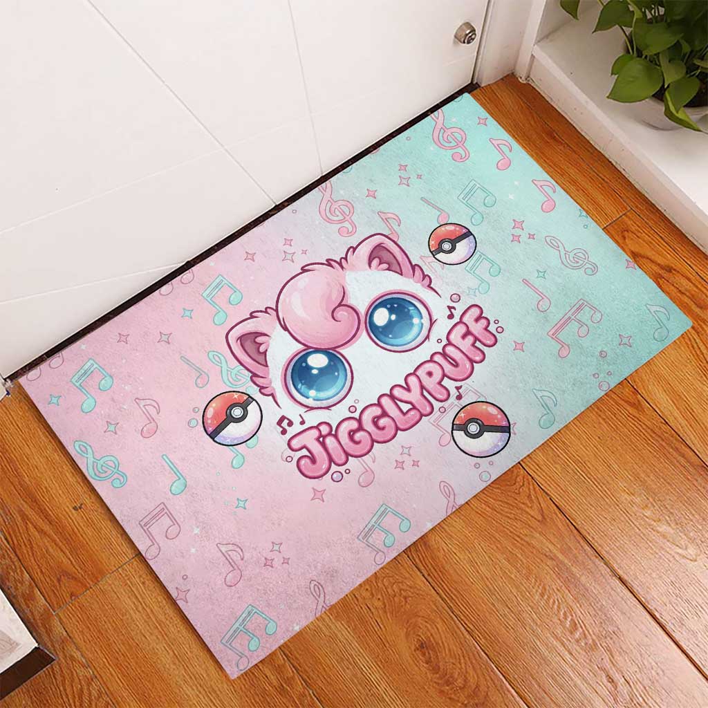 Jigglypuff Rubber Doormat Pastel Melody Pop Art