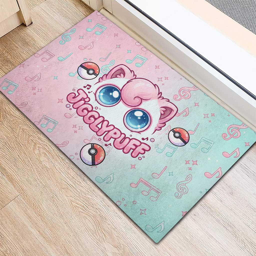 Jigglypuff Rubber Doormat Pastel Melody Pop Art