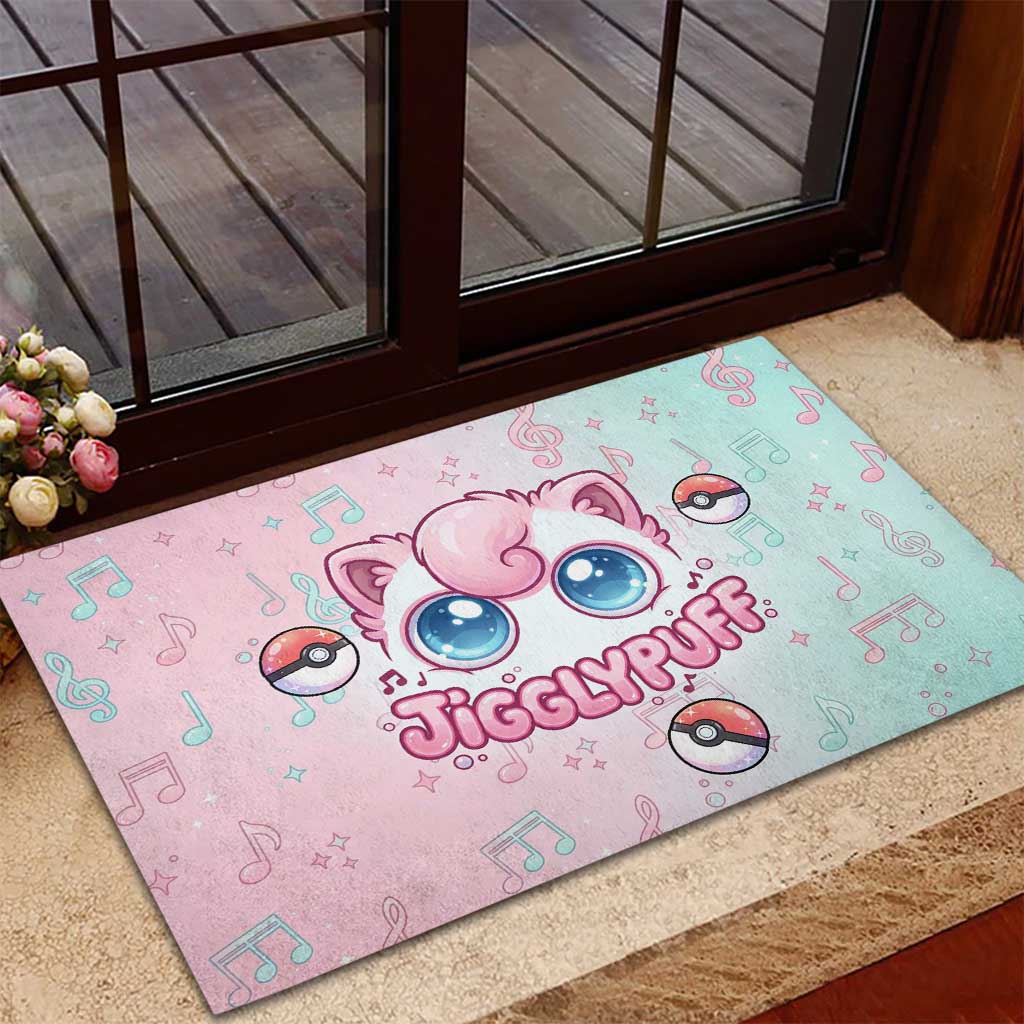Jigglypuff Rubber Doormat Pastel Melody Pop Art