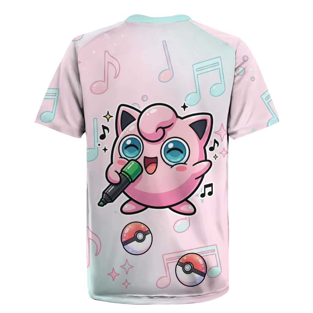 Jigglypuff Rugby Jersey Pastel Melody Pop Art