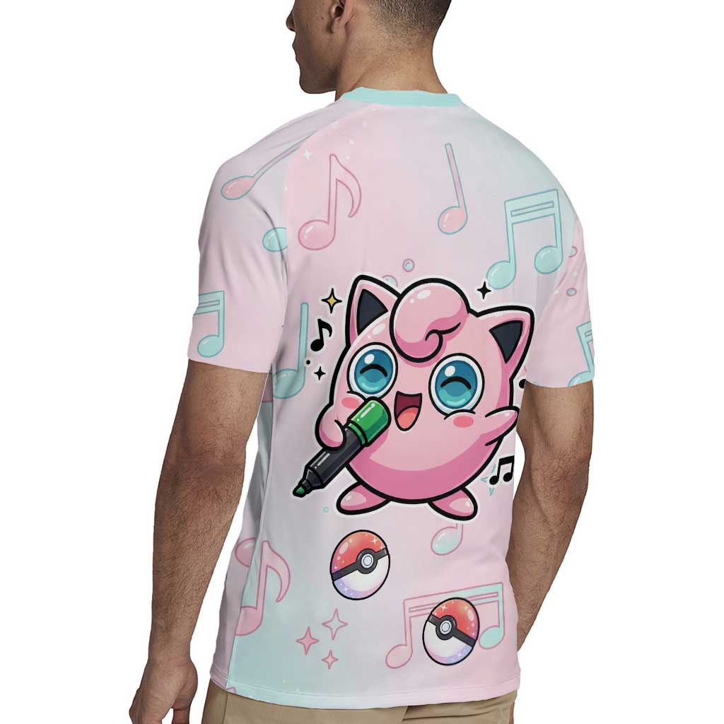 Jigglypuff Rugby Jersey Pastel Melody Pop Art