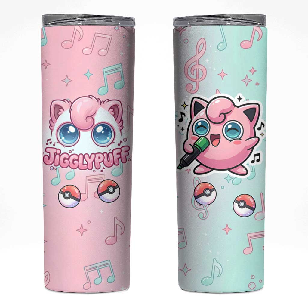 Jigglypuff Skinny Tumbler Pastel Melody Pop Art