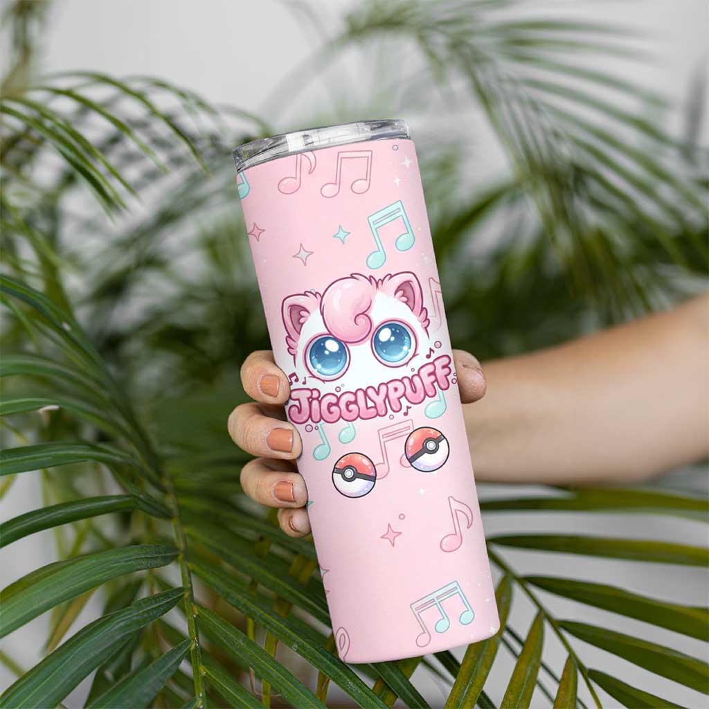 Jigglypuff Skinny Tumbler Pastel Melody Pop Art