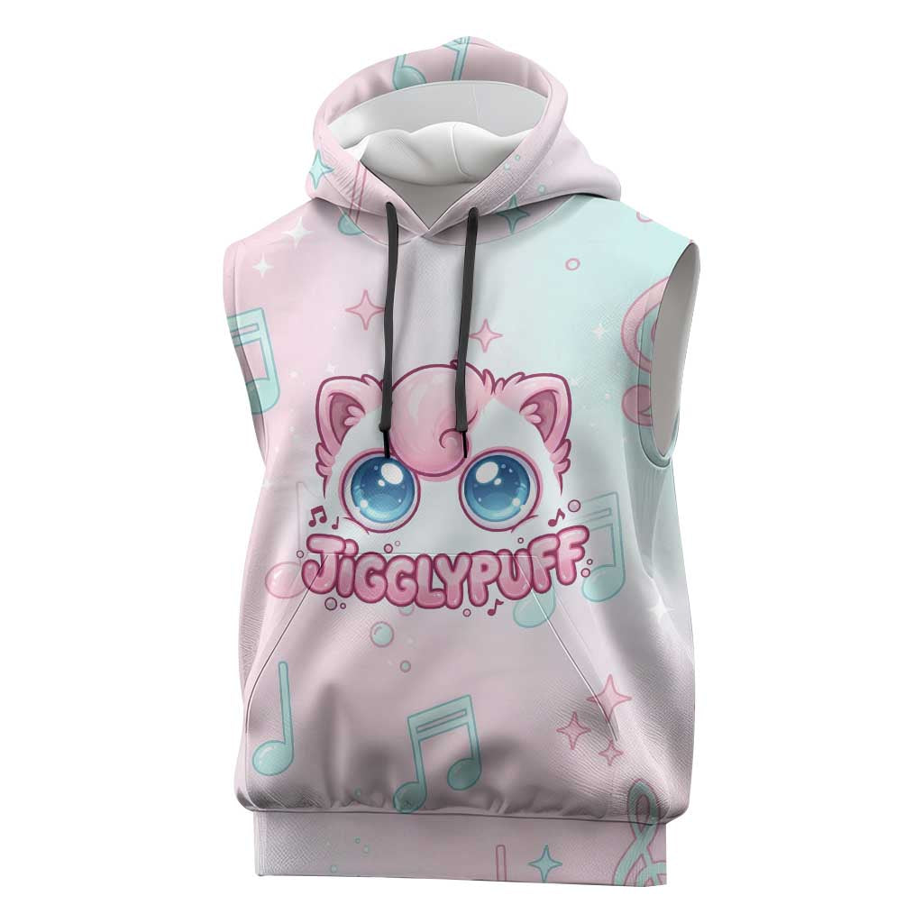 Jigglypuff Sleeveless Hoodie Pastel Melody Pop Art