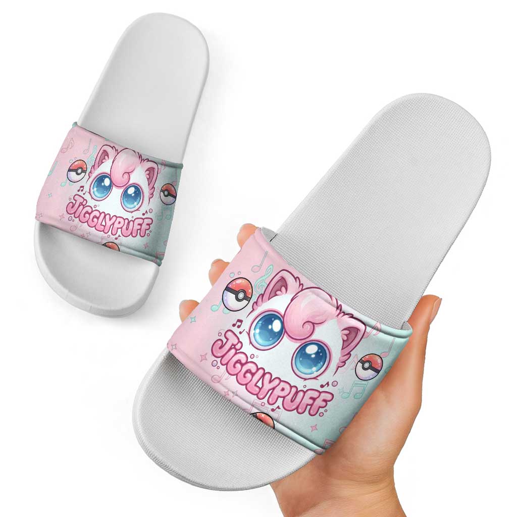 Jigglypuff Slide Sandals Pastel Melody Pop Art