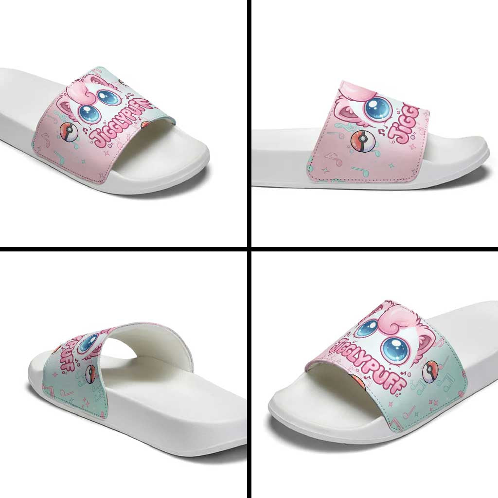 Jigglypuff Slide Sandals Pastel Melody Pop Art