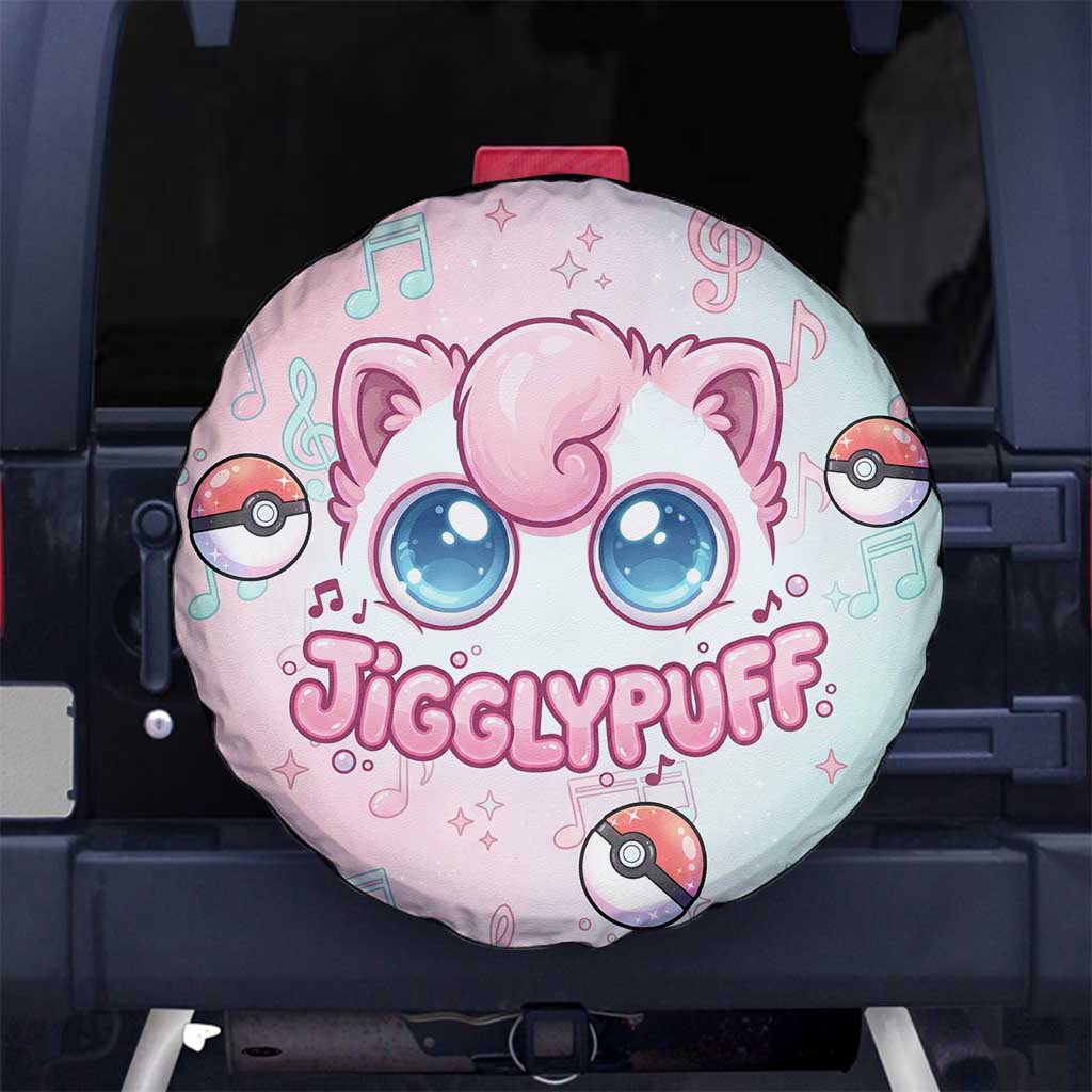 Jigglypuff Spare Tire Cover Pastel Melody Pop Art