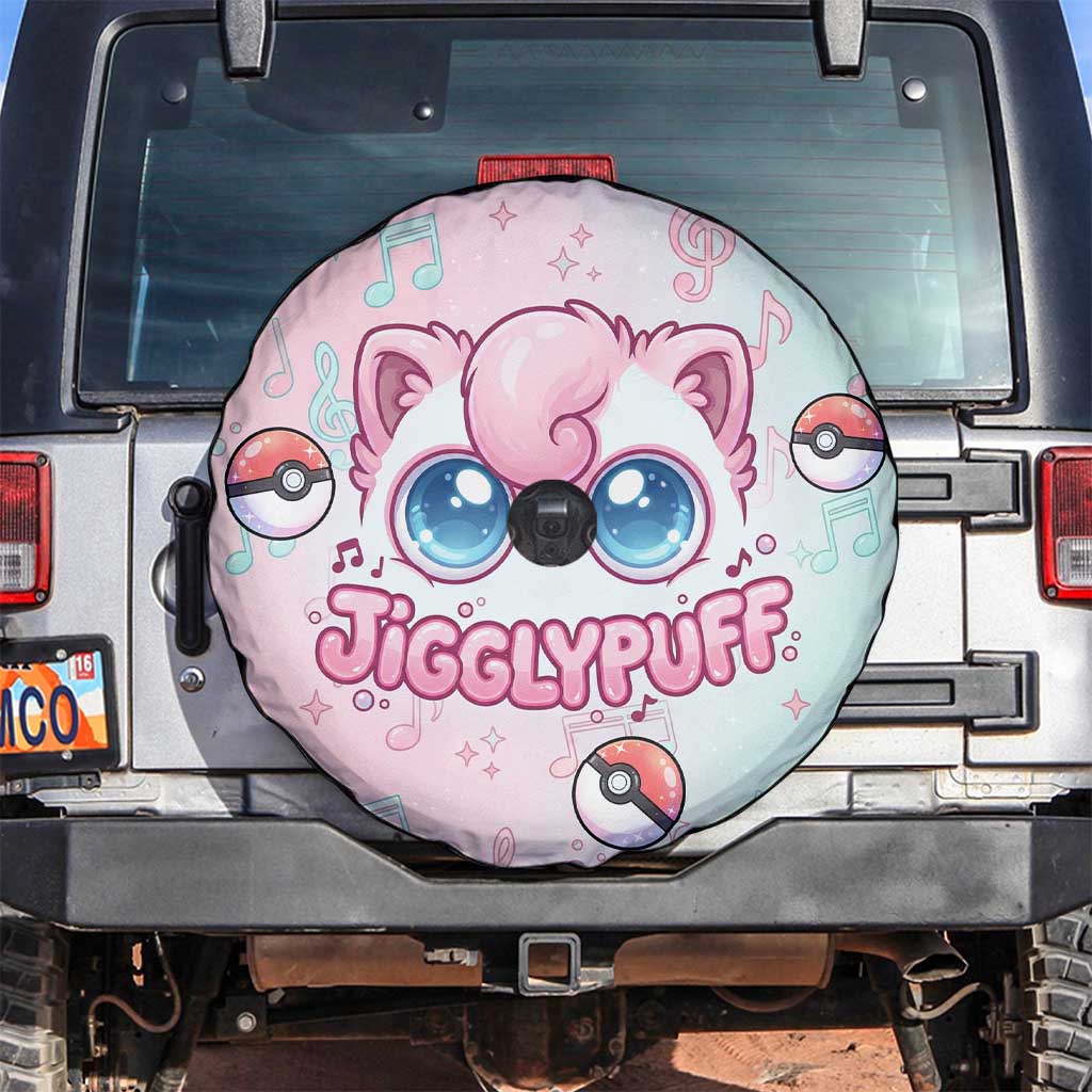 Jigglypuff Spare Tire Cover Pastel Melody Pop Art