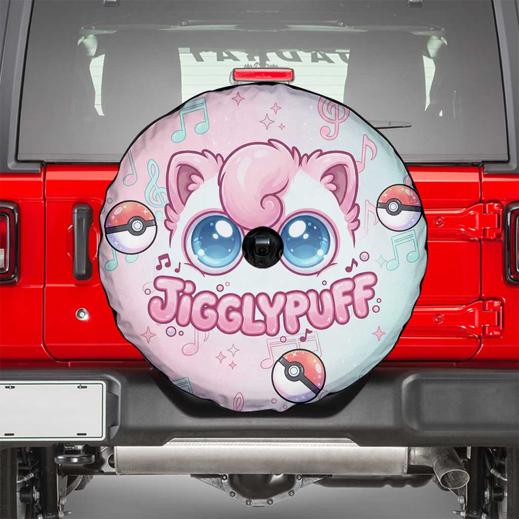 Jigglypuff Spare Tire Cover Pastel Melody Pop Art