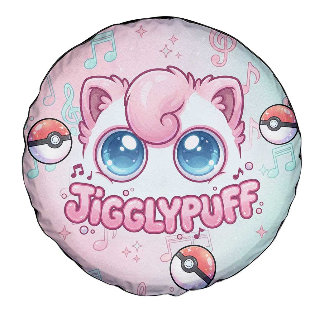 Jigglypuff Spare Tire Cover Pastel Melody Pop Art