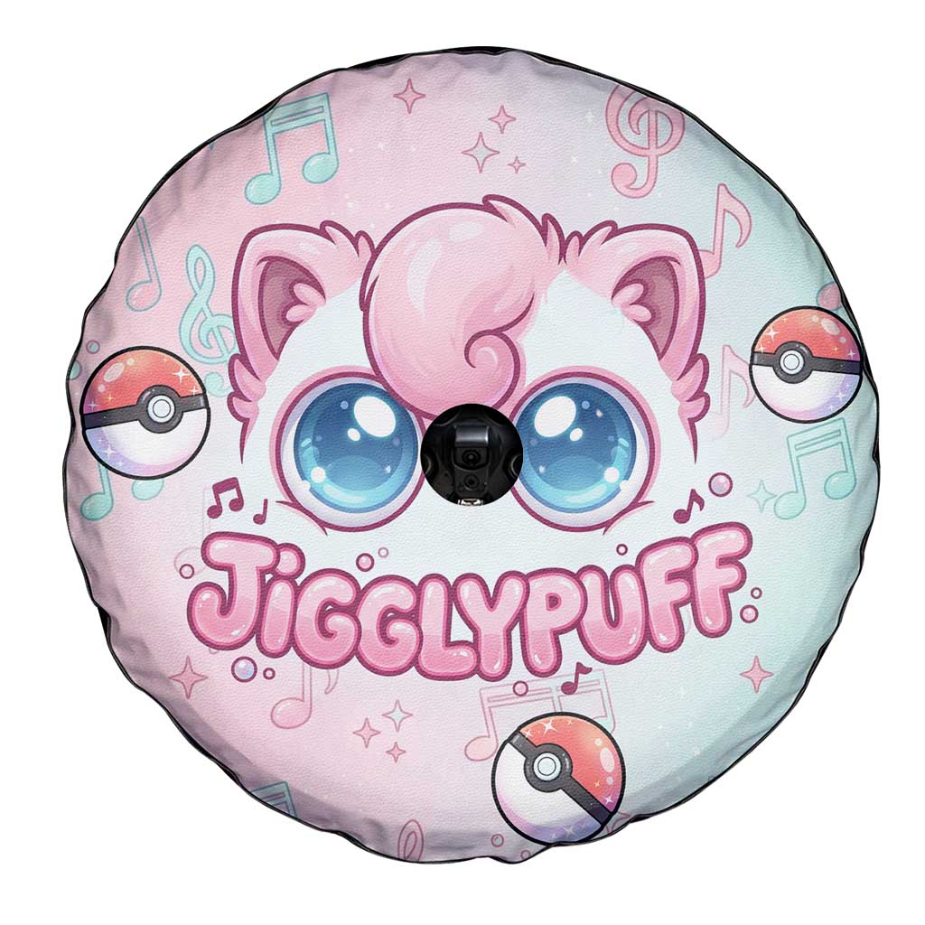 Jigglypuff Spare Tire Cover Pastel Melody Pop Art