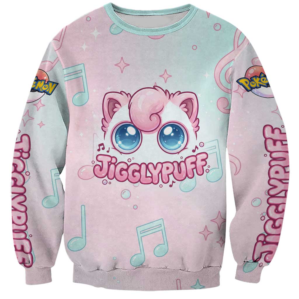 Jigglypuff Sweatshirt Pastel Melody Pop Art
