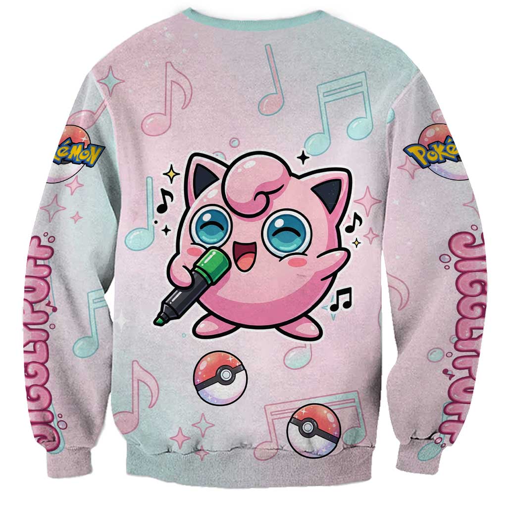 Jigglypuff Sweatshirt Pastel Melody Pop Art