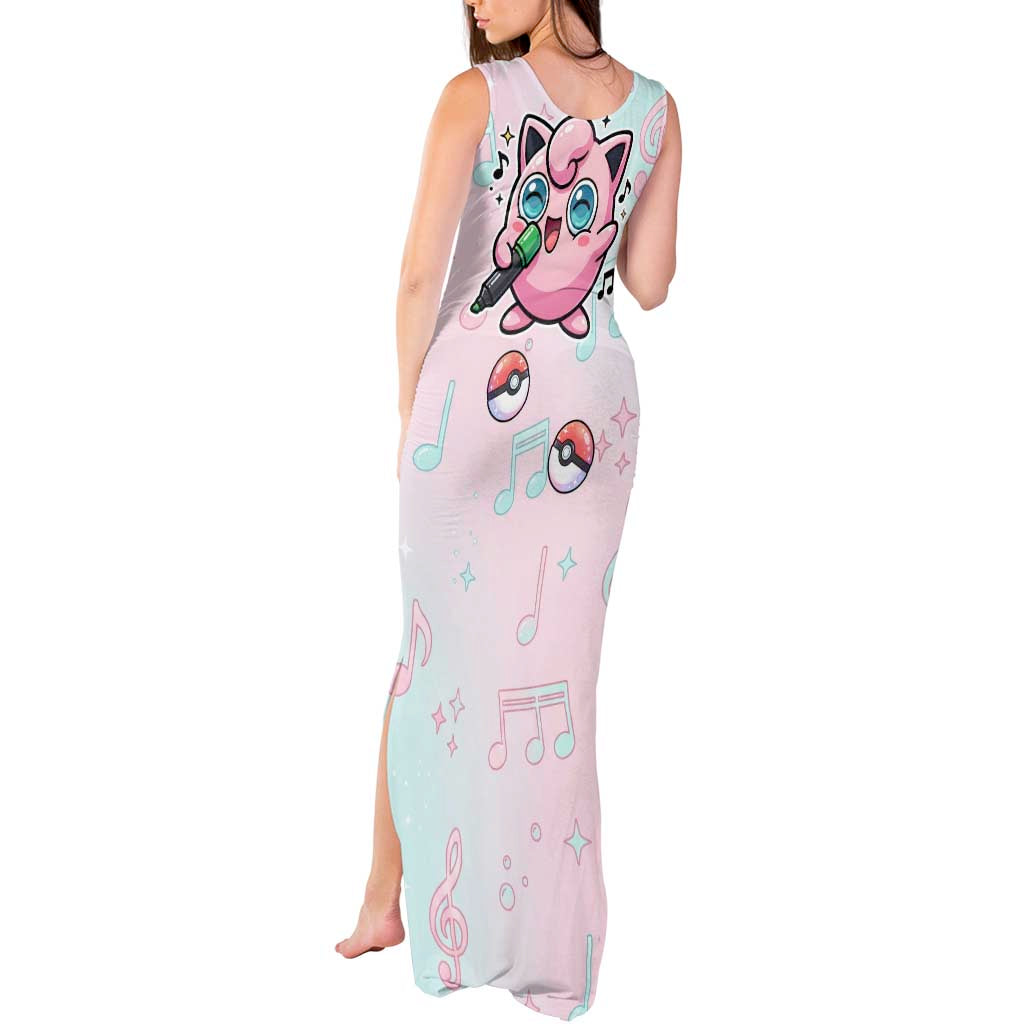 Jigglypuff Tank Maxi Dress Pastel Melody Pop Art