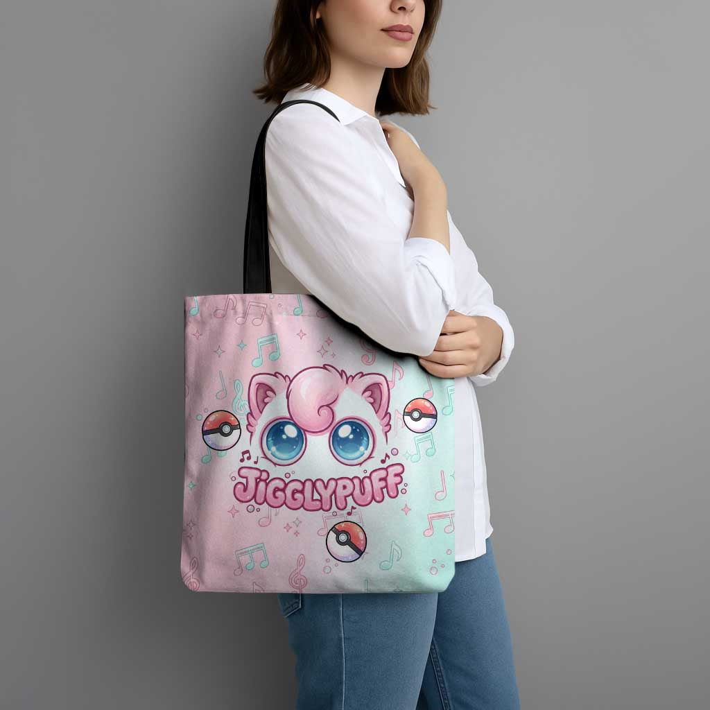 Jigglypuff Tote Bag Pastel Melody Pop Art