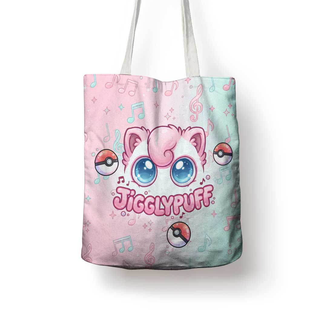Jigglypuff Tote Bag Pastel Melody Pop Art