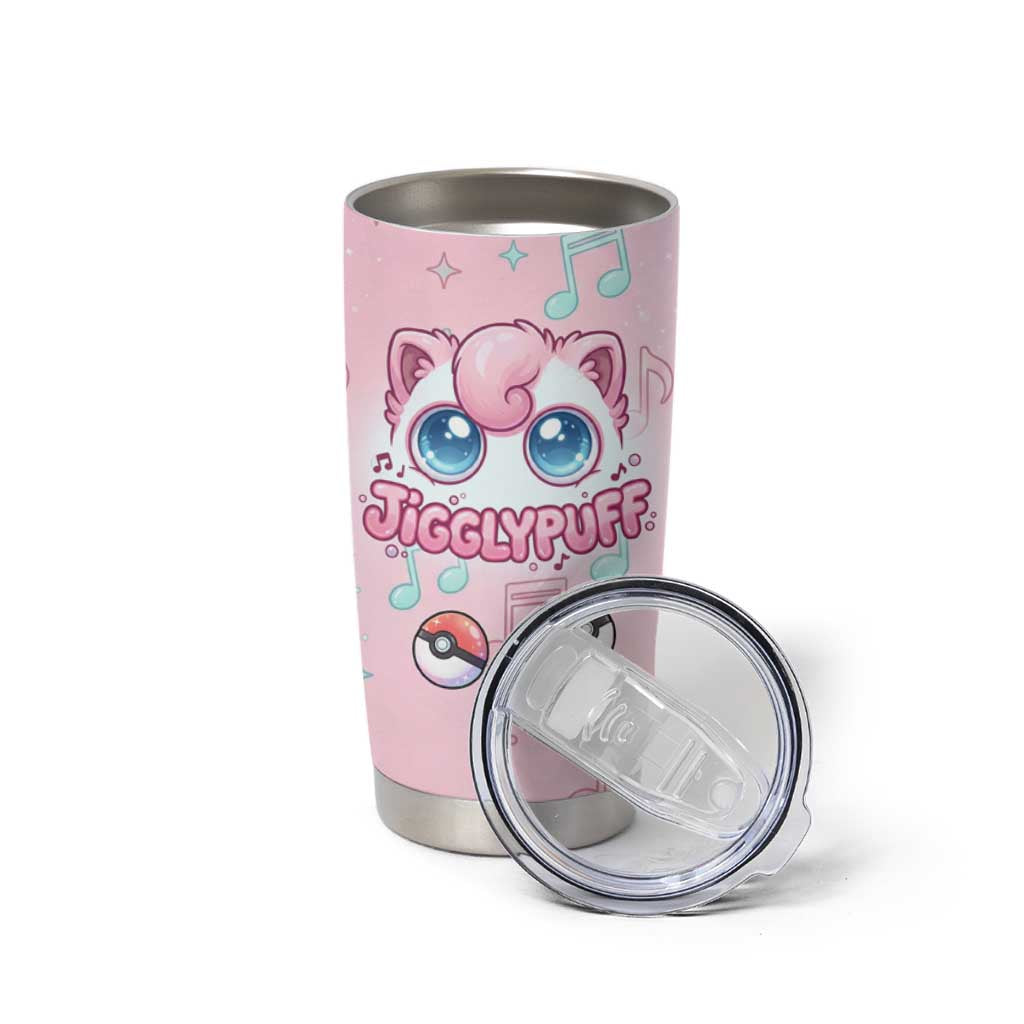 Jigglypuff Tumbler Cup Pastel Melody Pop Art