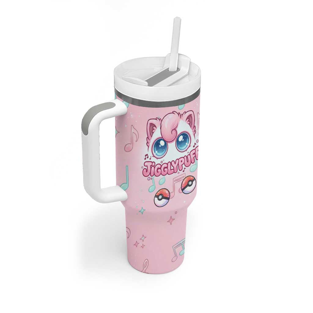 Jigglypuff Tumbler With Handle Pastel Melody Pop Art