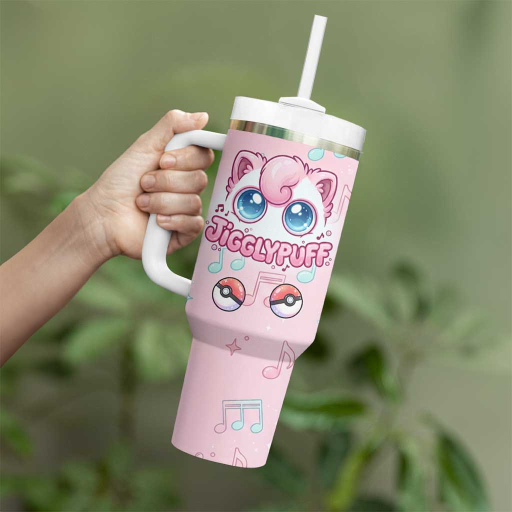 Jigglypuff Tumbler With Handle Pastel Melody Pop Art