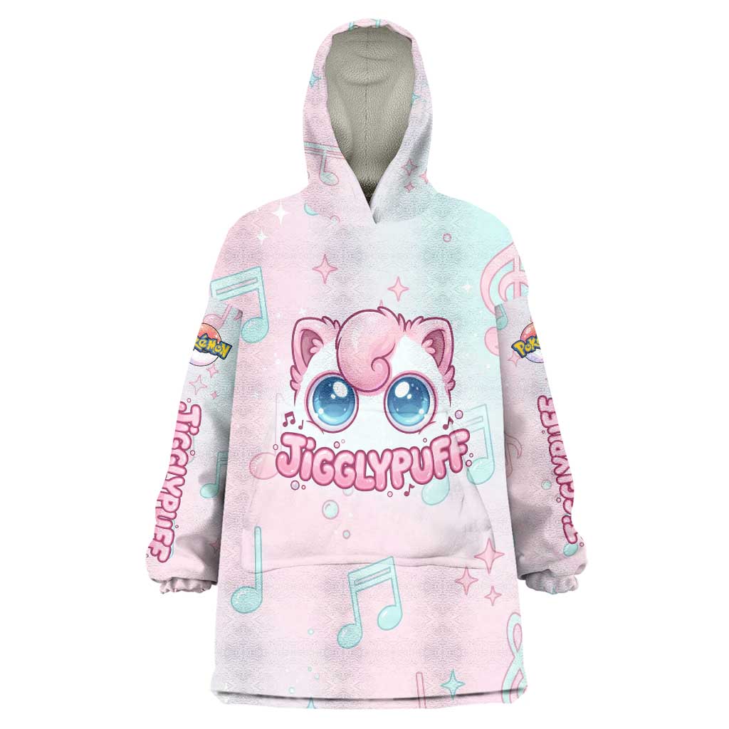 Jigglypuff Wearable Blanket Hoodie Pastel Melody Pop Art