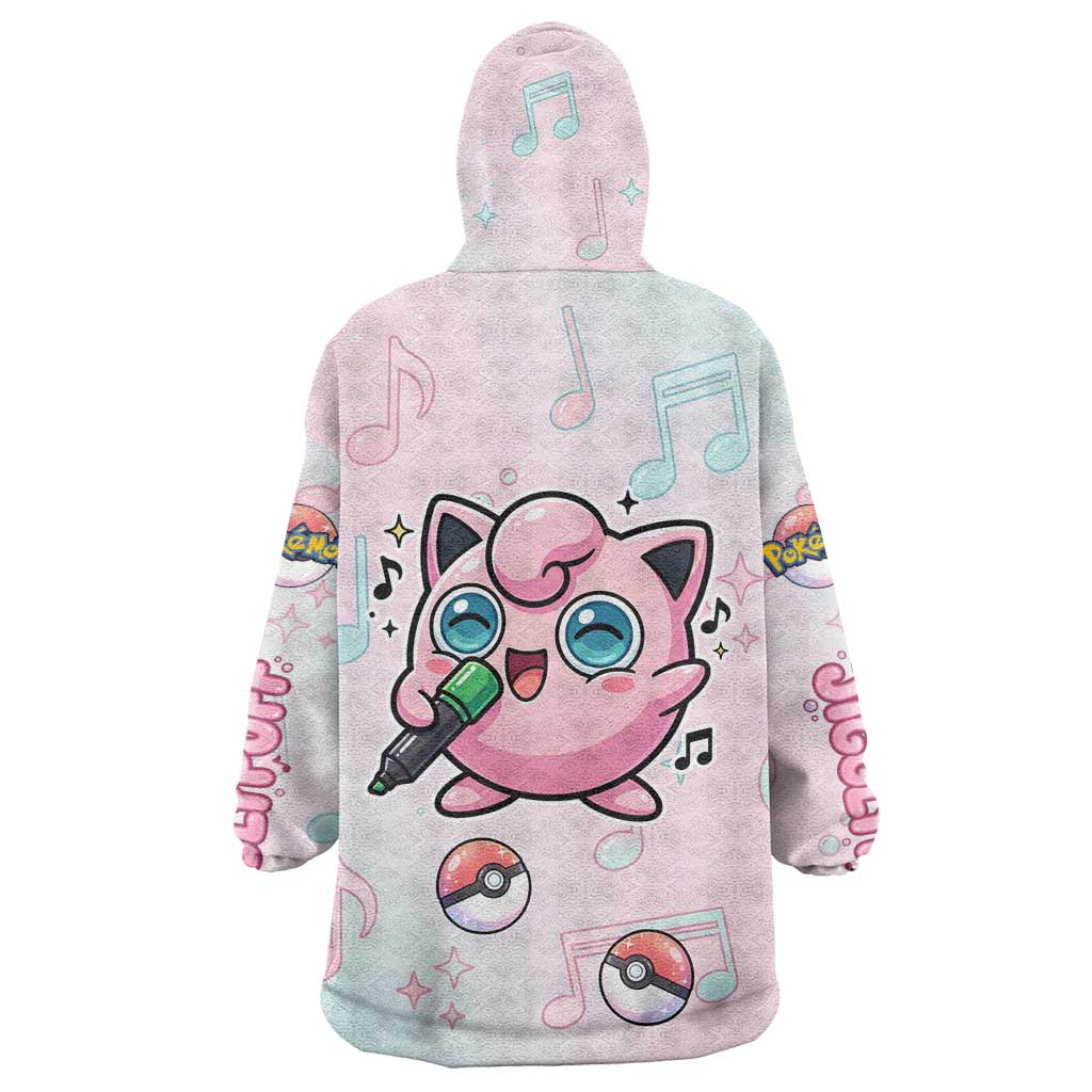 Jigglypuff Wearable Blanket Hoodie Pastel Melody Pop Art