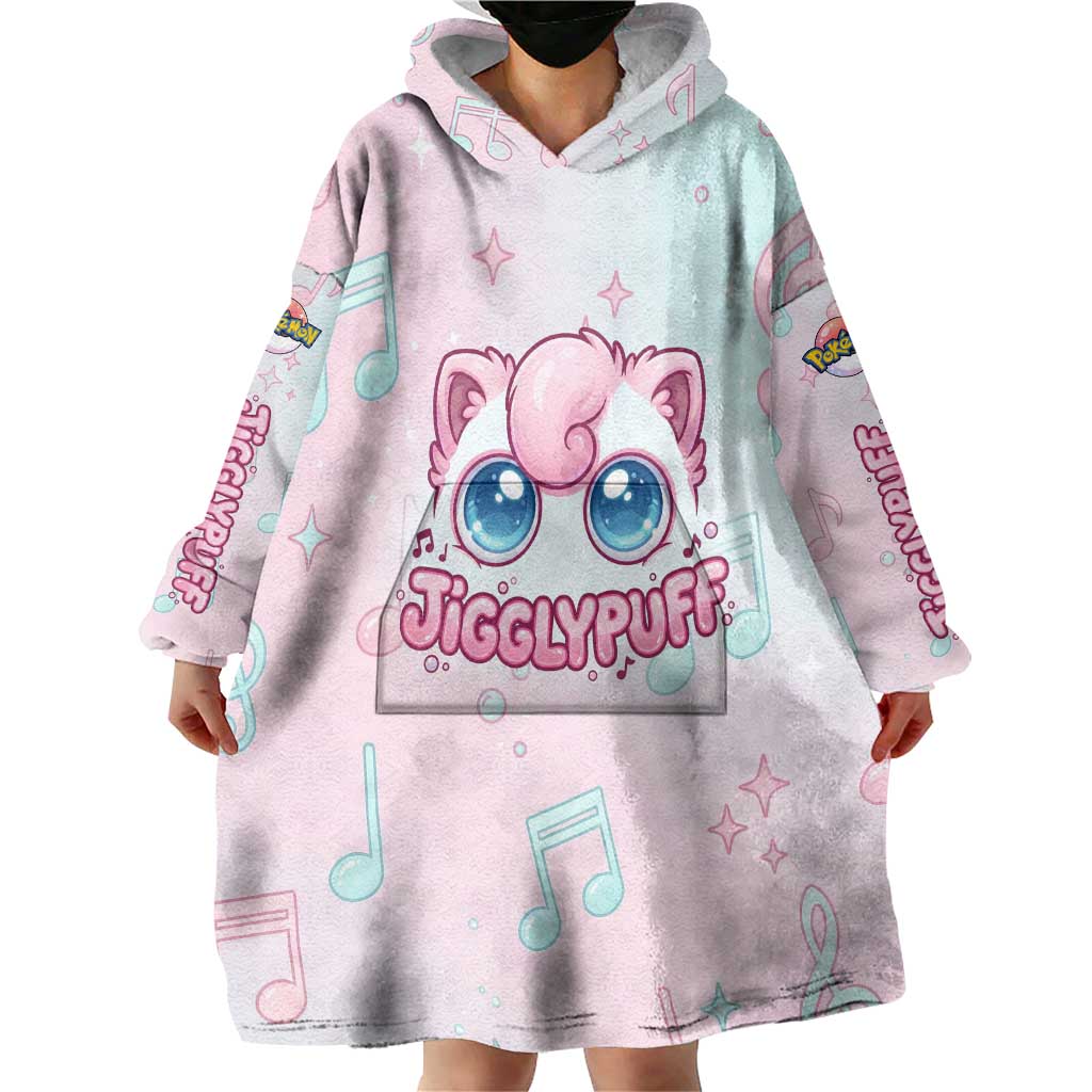 Jigglypuff Wearable Blanket Hoodie Pastel Melody Pop Art