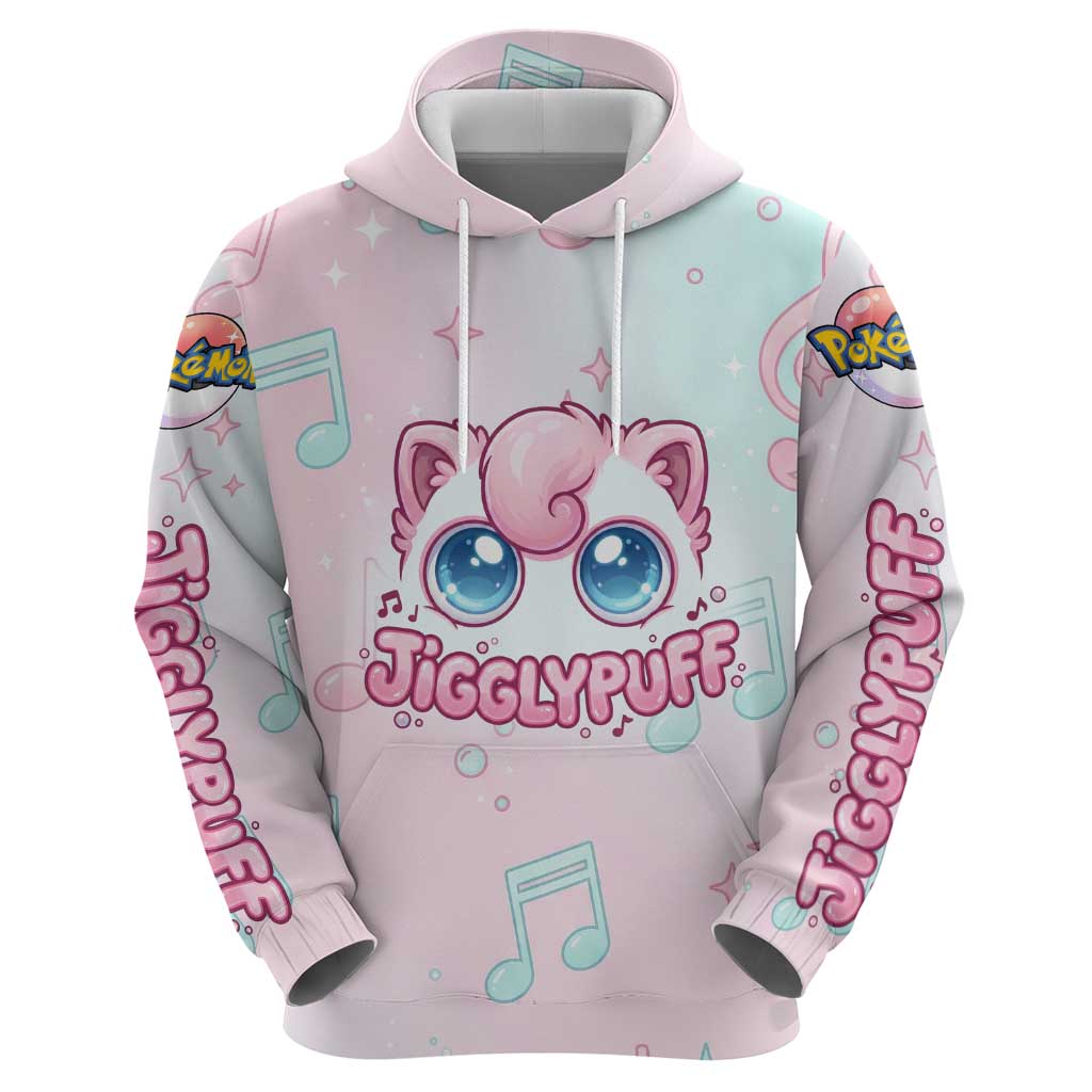 Jigglypuff Zip Hoodie Pastel Melody Pop Art