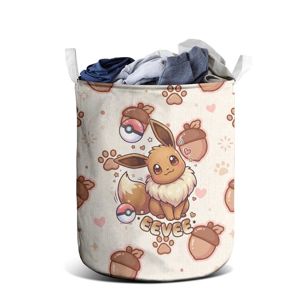 Eevee Laundry Basket Cozy Autumn Acorn Art