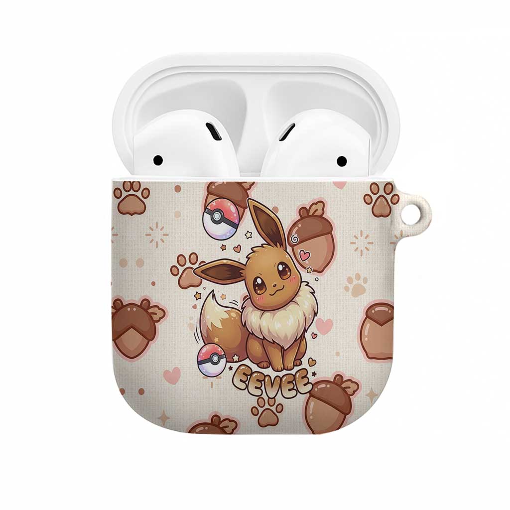 Eevee AirPods Case Cozy Autumn Acorn Art