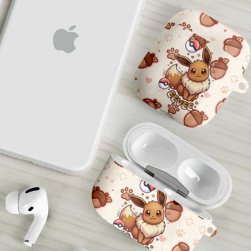 Eevee AirPods Case Cozy Autumn Acorn Art