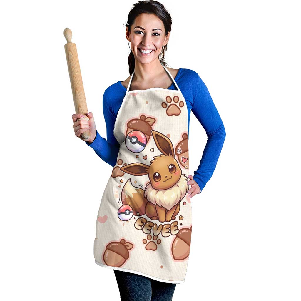 Eevee Apron Cozy Autumn Acorn Art