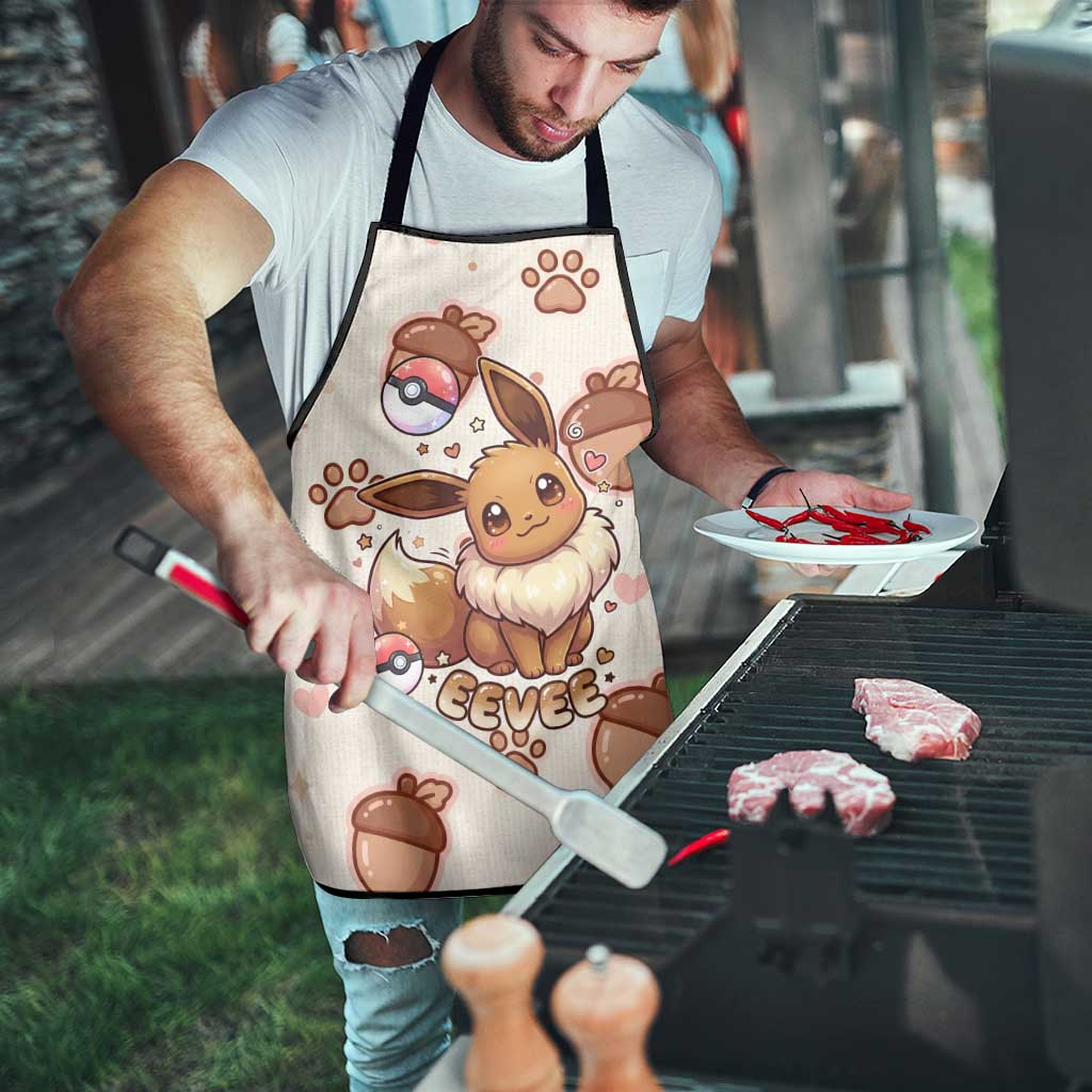 Eevee Apron Cozy Autumn Acorn Art