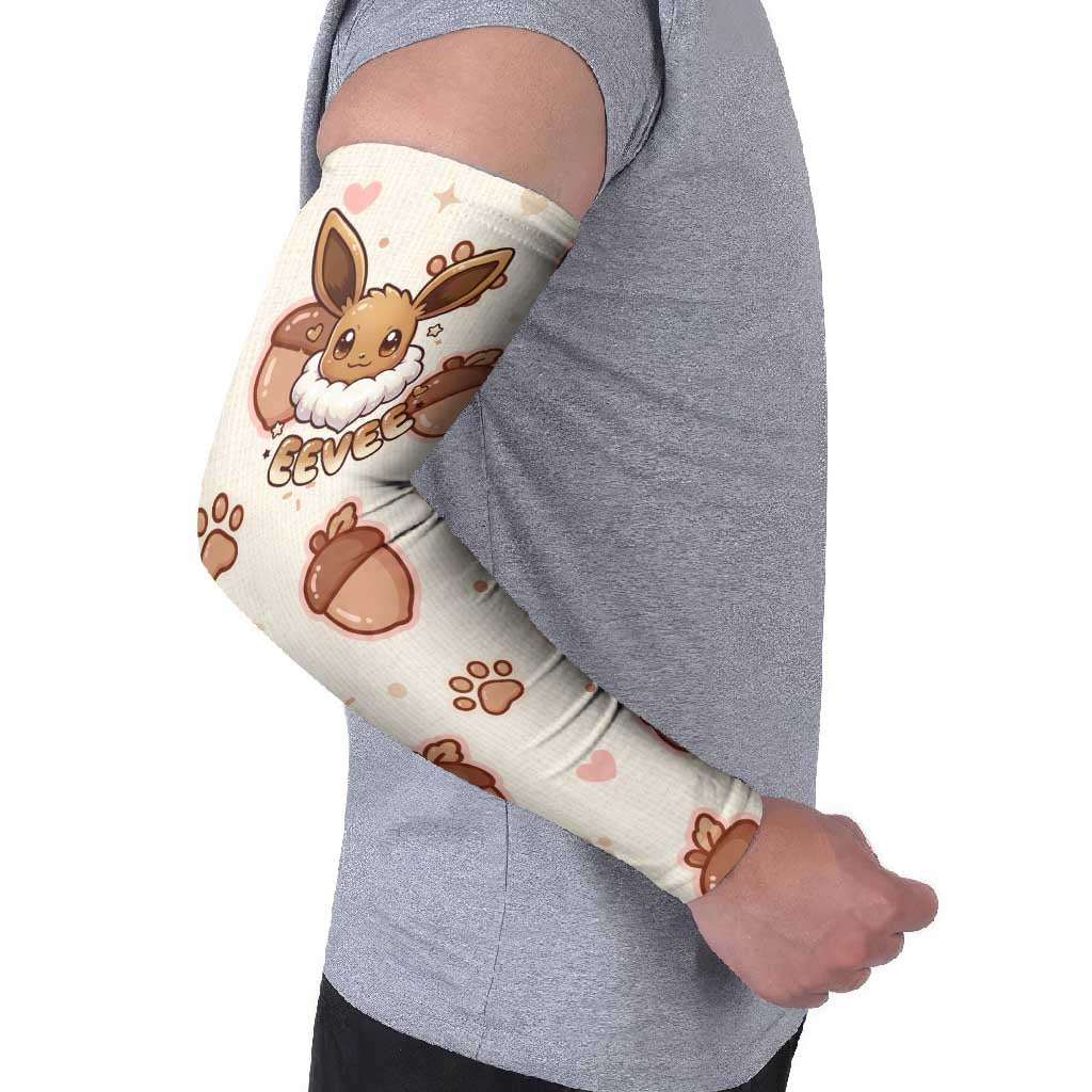 Eevee Arm Sleeves Cozy Autumn Acorn Art