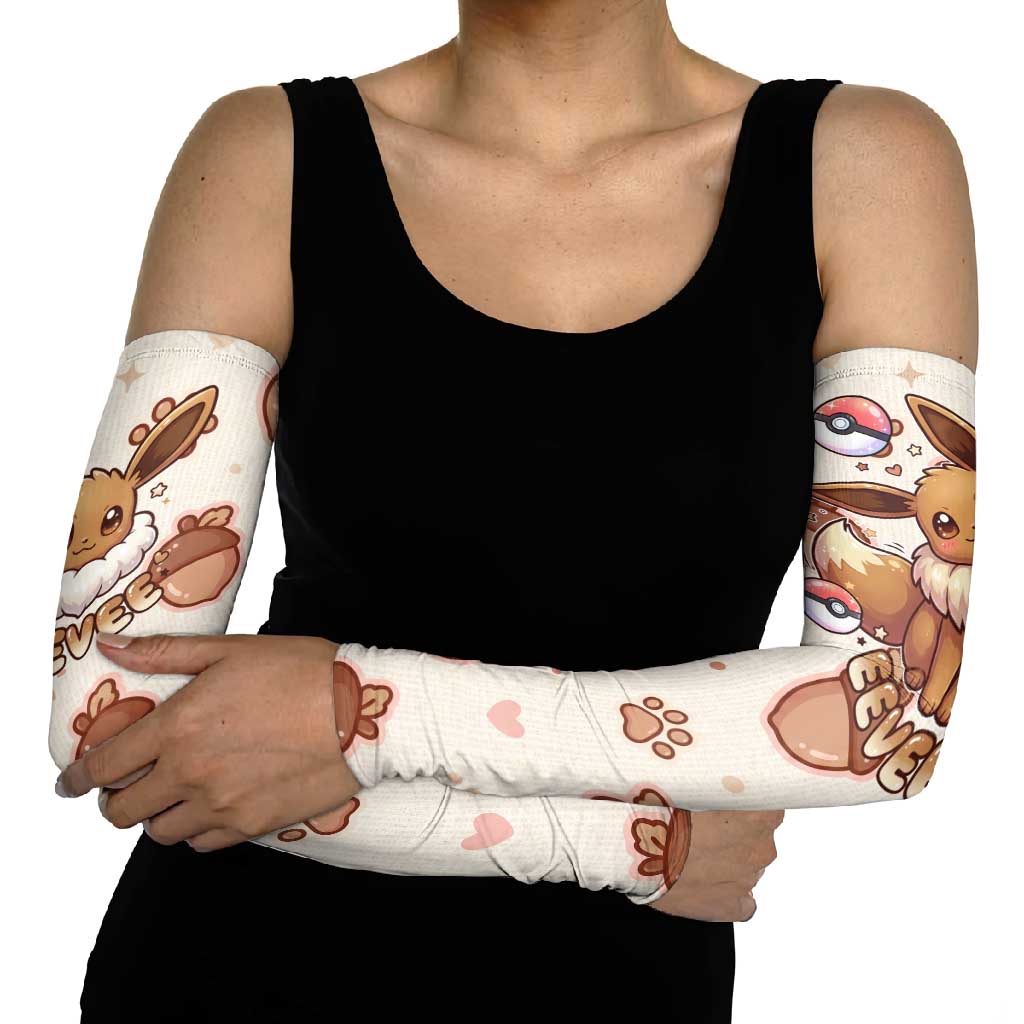 Eevee Arm Sleeves Cozy Autumn Acorn Art