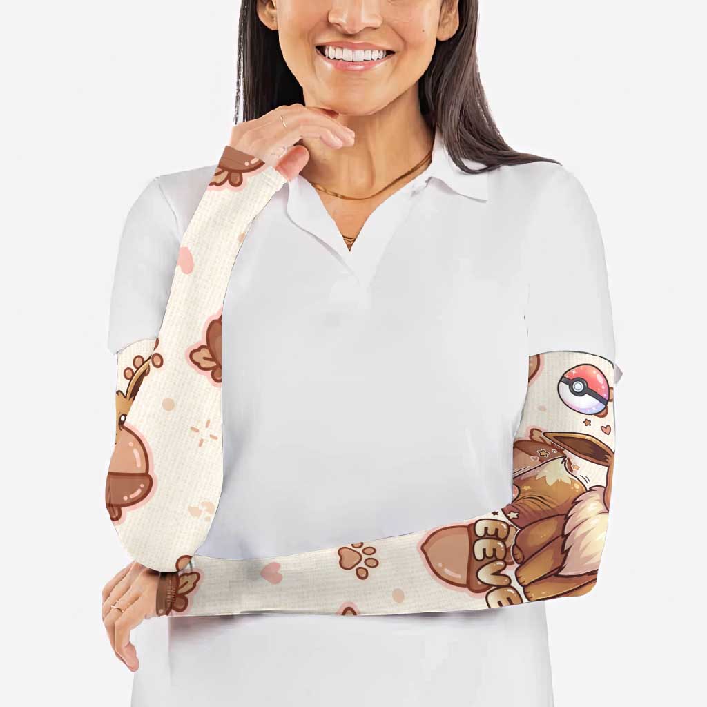 Eevee Arm Sleeves Cozy Autumn Acorn Art