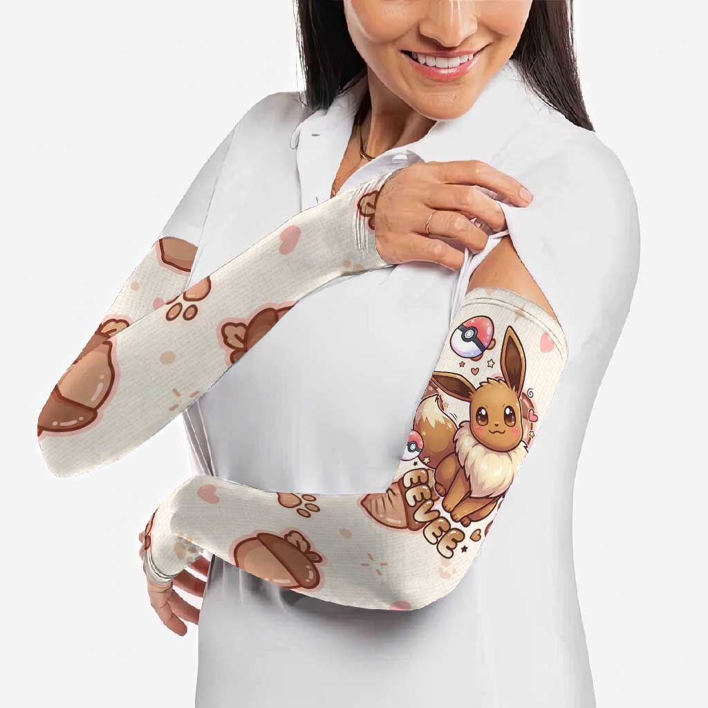 Eevee Arm Sleeves Cozy Autumn Acorn Art