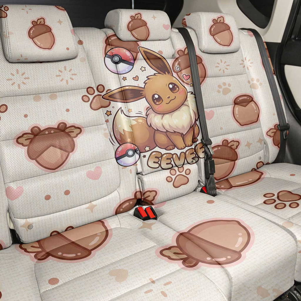 Eevee Back Car Seat Cover Cozy Autumn Acorn Art