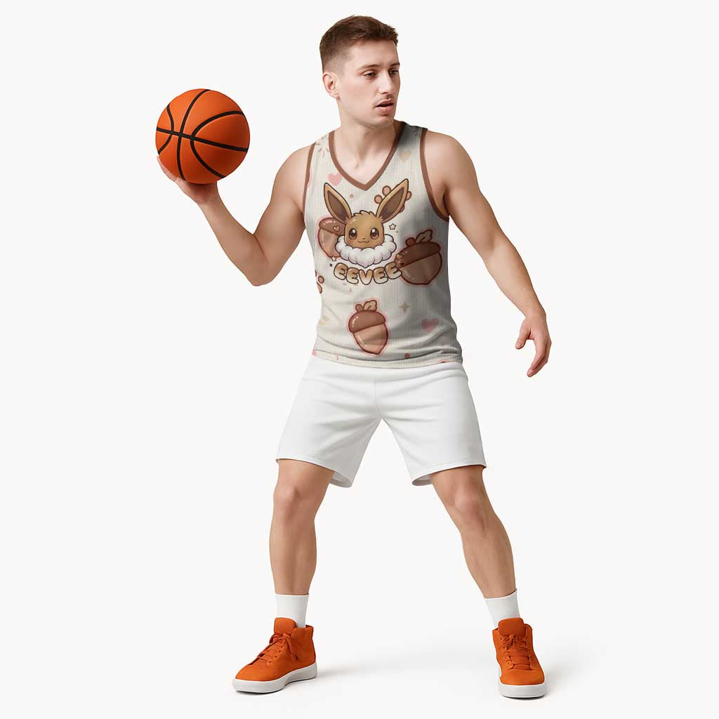 Eevee Basketball Jersey Cozy Autumn Acorn Art