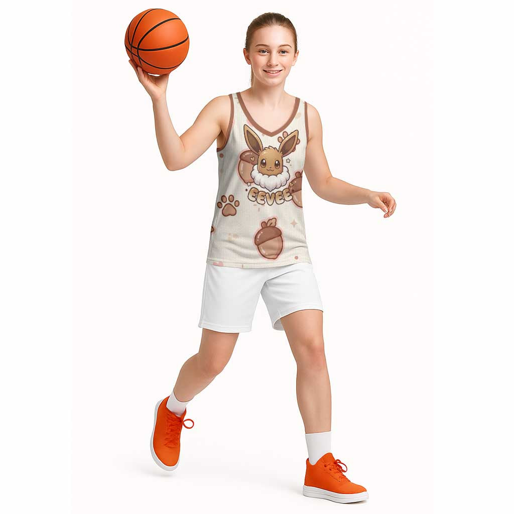 Eevee Basketball Jersey Cozy Autumn Acorn Art