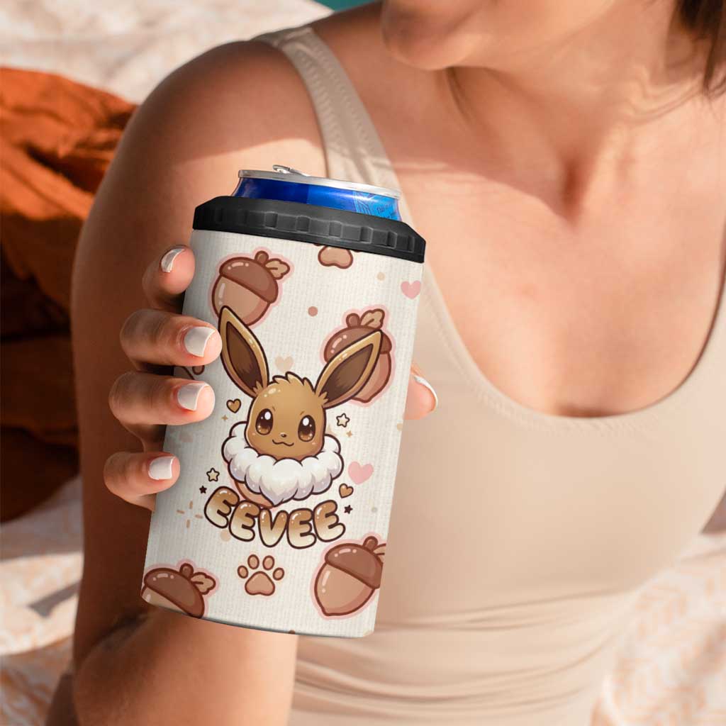 Eevee 4 in 1 Can Cooler Tumbler Cozy Autumn Acorn Art