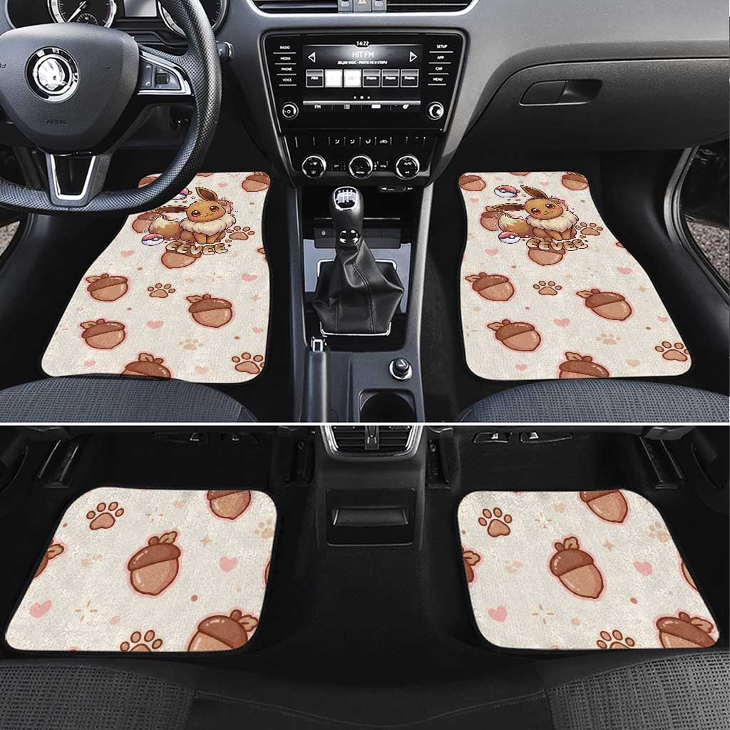 Eevee Car Mats Cozy Autumn Acorn Art