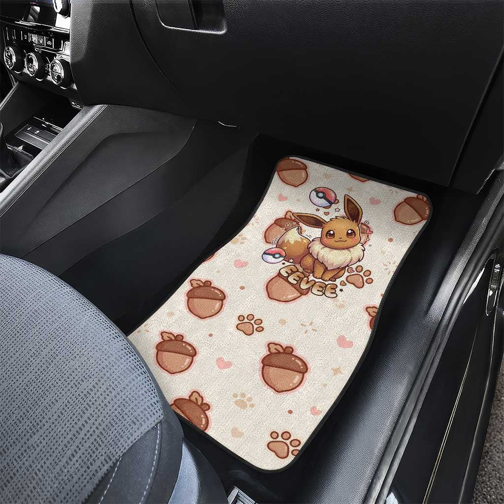 Eevee Car Mats Cozy Autumn Acorn Art