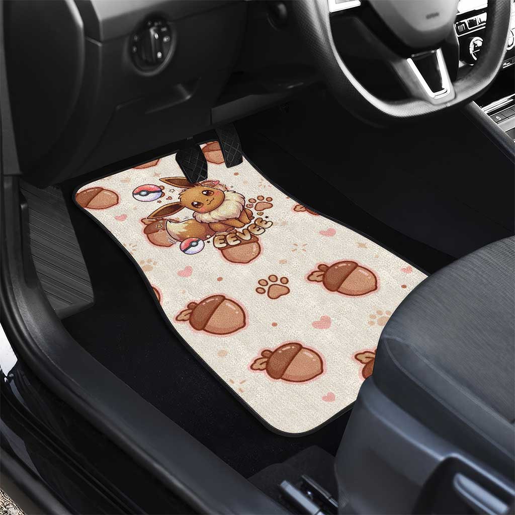 Eevee Car Mats Cozy Autumn Acorn Art