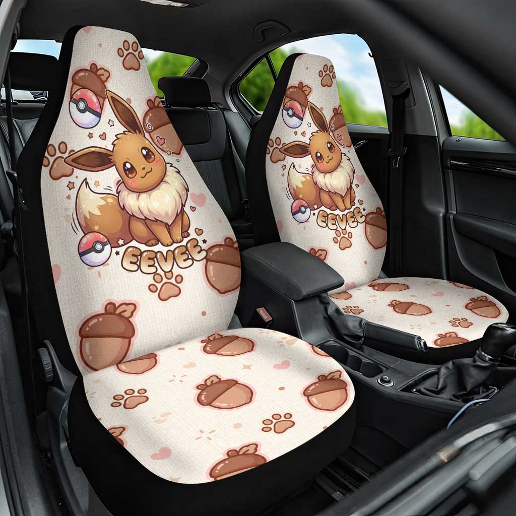 Eevee Car Seat Cover Cozy Autumn Acorn Art