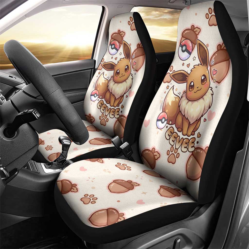Eevee Car Seat Cover Cozy Autumn Acorn Art