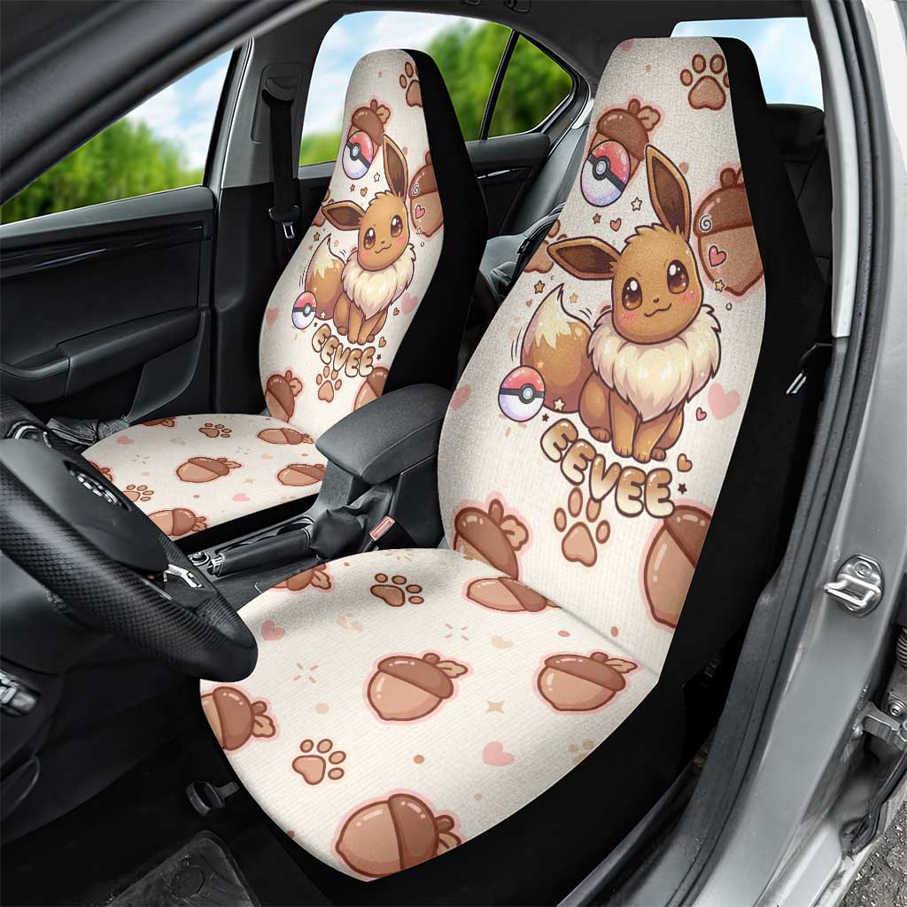 Eevee Car Seat Cover Cozy Autumn Acorn Art