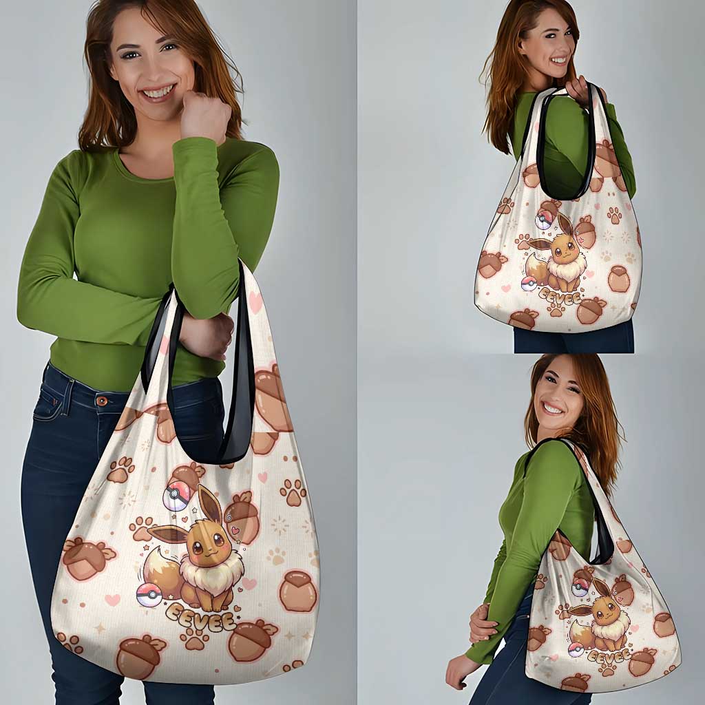 Eevee Grocery Bag Cozy Autumn Acorn Art