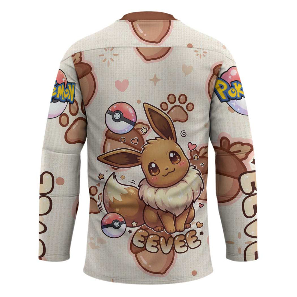 Eevee Hockey Jersey Cozy Autumn Acorn Art